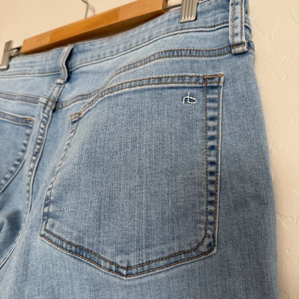 Rag & Bone Dylan Low Rise Slim Boyfriend Jeans Denim Size 30 Light Wash - Picture 3 of 10